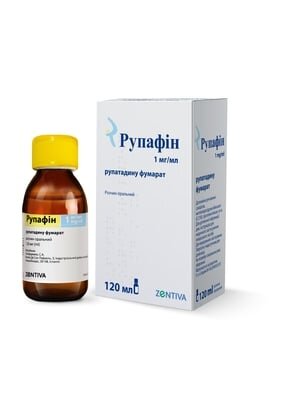 Рупафін розчин ор. 1 мг/мл по 120 мл у пляш.