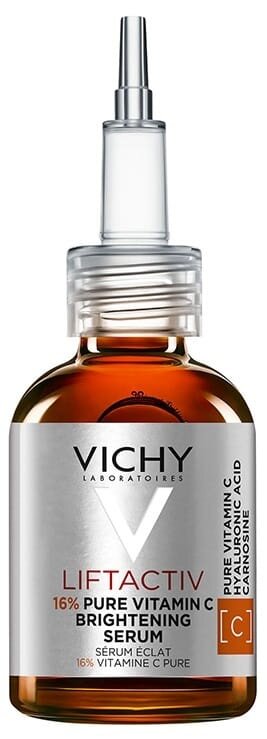 Сироватка для обличчя Vichy Liftactiv з вітаміном C 16% для освітлення тону шкіри та розгладжування ліній зневоднення, 20 мл