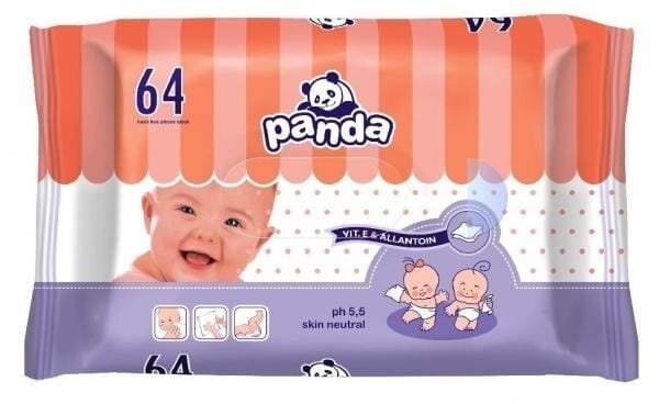 Серветки вологі Panda детские, 64 шт