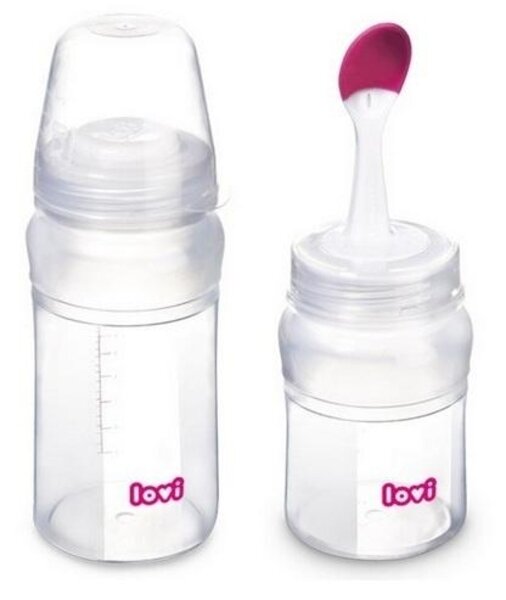 Пляшечка Canpol babies Lovi 10/812 силіконова з ложечкою, з народження, 230 мл