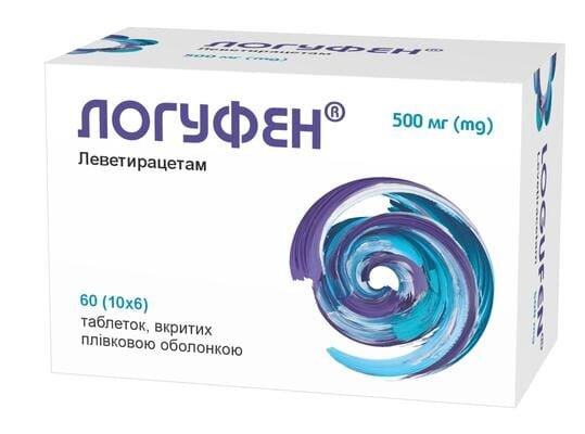 Логуфен таблетки, в/плів. обол. по 500 мг №60 (10х6)