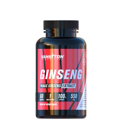 Натуральна добавка Vansiton Ginseng Extract, (женьшень), 60 капсул