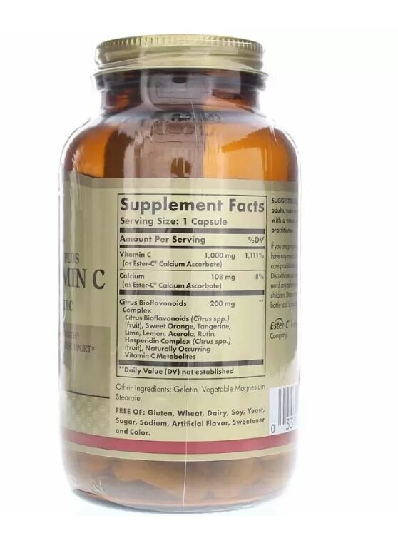 Вітамін С Solgar Ester-C Plus 1000 мг with Citrus Bioflavonoids капсули №100