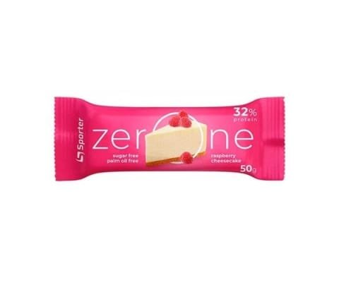Батончик протеїновий Sporter Zero One raspberry cheesecake, 50 г