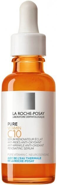 Сироватка-антиоксидант для обличчя La Roche-Posay Pure Vitamin C 10 проти зморшок для відновлення шкіри обличчя, 30 мл