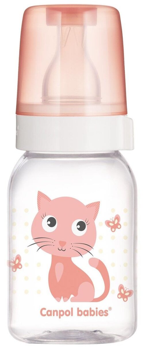 Пляшечка Canpol Babies 11/851 Веселі звірята з малюнком BPA Free, 120 мл