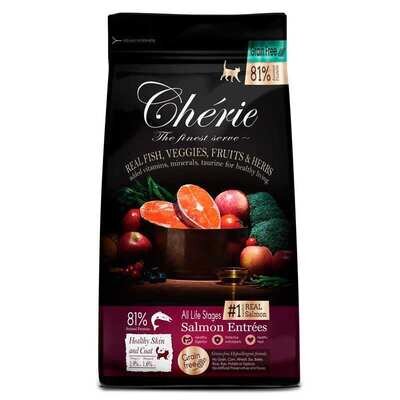 Корм сухий Cherie Healthy Skin and Coat Salmon Entrеes беззерновий з лососем для підтримки здоров'я шкіри та шерсті котів, 400 г