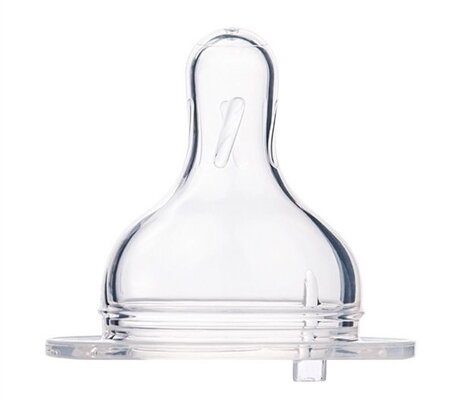 Соска силіконова Canpol Babies EasyStart 21/724 3-позиційна для пляшечок з широким отвором, від 3 місяців, 1 шт