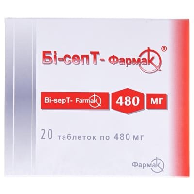 Бі-септ-Фармак таблетки по 400 мг/80 мг №20 (20х1)
