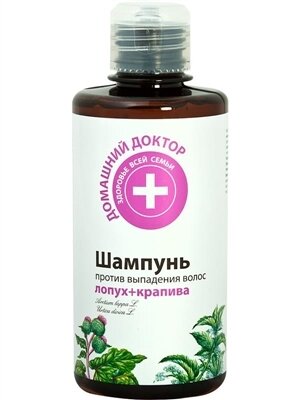 Шампунь Домашній Доктор, Лопух + кропива, 300 мл