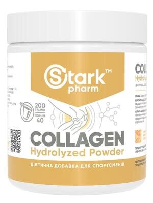 Колаген гідролізат Stark Pharm Stark Collagen Hydrolyzed Powder без смакових добавок, 200 г