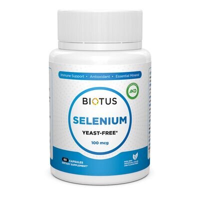 Селен без дріжджів Biotus Selenium капсули по 100 мкг №60