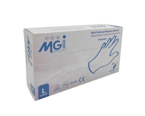 Рукавички оглядові Top Glove MGI Medical нітрилові без пудри, нестерильні, розмір L, пара