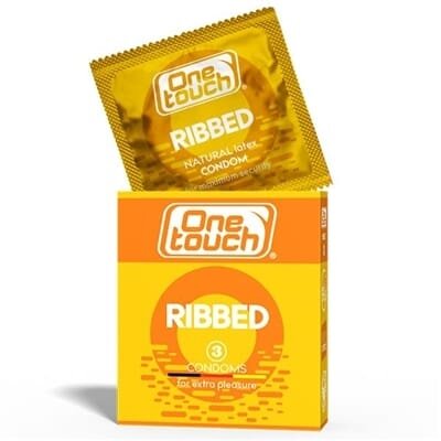 Презервативи One Touch Ribbed Ребристі, 3 штуки
