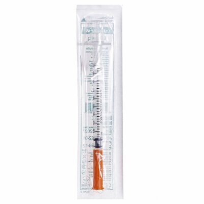 Шприц інсуліновий 1 мл U-100 Medicare Syringe Insulin 3-компонентний з голкою 29G (0,33 х 13 мм), 1 штука
