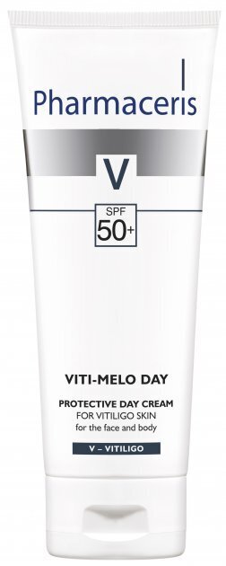 Крем для обличчя та тіла Pharmaceris Viti-Melo Day SPF50+ денний захисний для шкіри з вітіліго, 75 мл