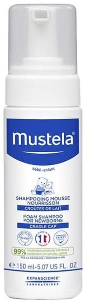 Пінка-шампунь Mustela Bebe для новонароджених, 150 мл