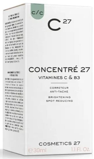 Сироватка для обличчя Cosmetics 27 Concentre з ніацинамідом та вітаміном С, 30 мл