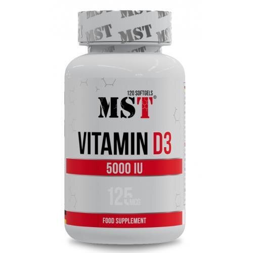 Вітамін Д3 MST Nutrition Vitamin D3 5000 MO, 120 капсул