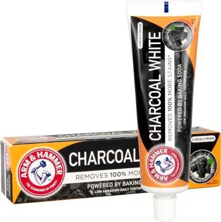 Зубна паста Arm & Hammer 100% Natural відбілююча з активованим вугіллям, 75 мл