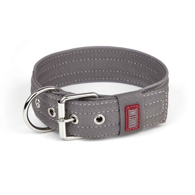 Нашийник KareLine Keeper Active 0979/10 посилений подвійний нейлон сірий, ширина 20 мм, довжина 260-310 мм
