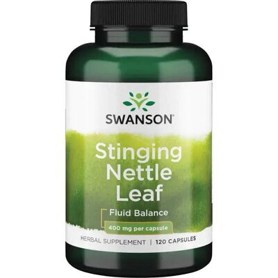 Кропиви листя Swanson Stinging Nettle Leaf капсули по 400 мг 120 капсул