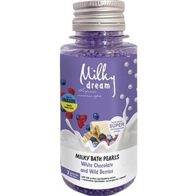 Бісер для ванн Milky Dream білий шоколад та лісові ягоди, 80 г