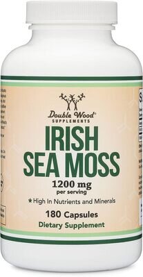 Ірландського моху екстракт Double Wood Irish Moss Extract 1200 мг, 180 капсул
