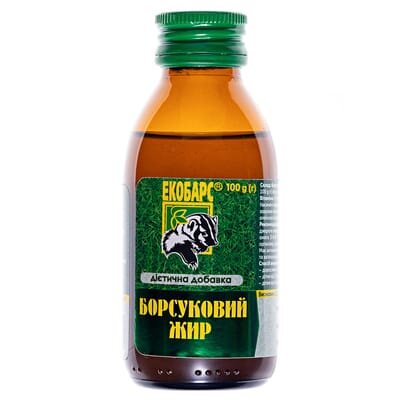 Борсуковий жир Екобарс по 100 г у флак.