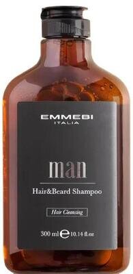 Шампунь для волосся і бороди Emmebi Italia Man, 300 мл