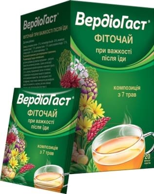 Вердіогаст фіточай по 1,5 г №20 у філ.-пак.