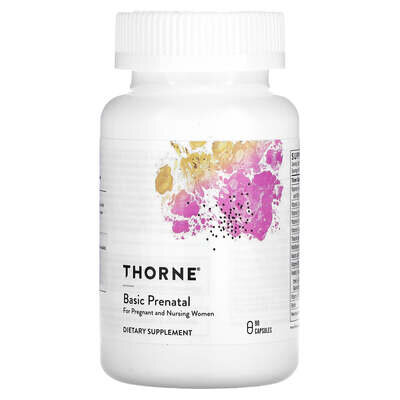 Мультивітаміни для вагітних і жінок, що годують Thorne Research Basic Prenatal капсули №90