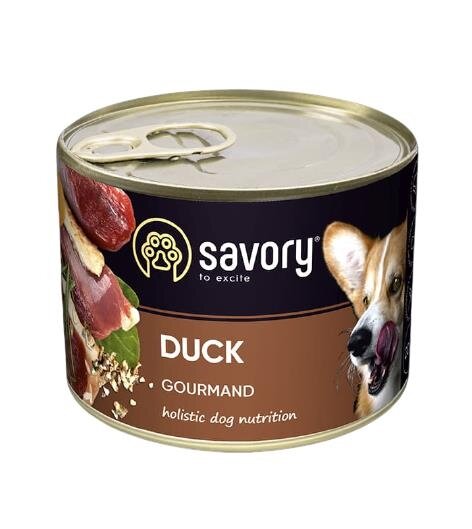 Корм вологий для дорослих собак Savory 30464 з качкою, 200 г
