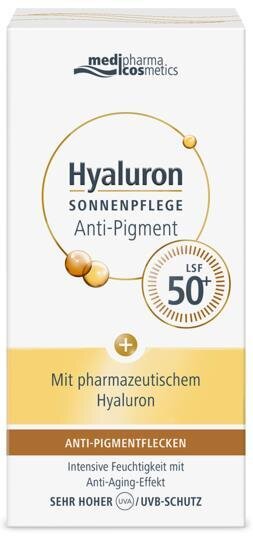 Крем для обличчя Hyaluron сонцезахисний з SPF50+ антивіковий проти пігментних плям, 50 мл