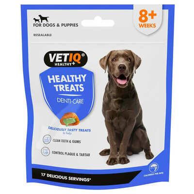 Ласощі для собак VetIQ Healthy Treats Denti-care з качкою для чищення зубів, свіжості дихання, 70 г