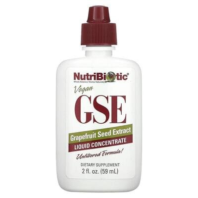 Грейпфрута насіння екстракт NutriBiotic GSE Grapefruit Seed Extract Рідкий концентрат, 59 мл