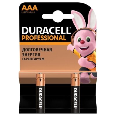 Батарейка Duracell LR03 AAA, 2 штуки