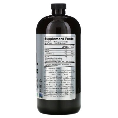 МСТ олія NOW Sports Organic MCT Oil, 946 мл