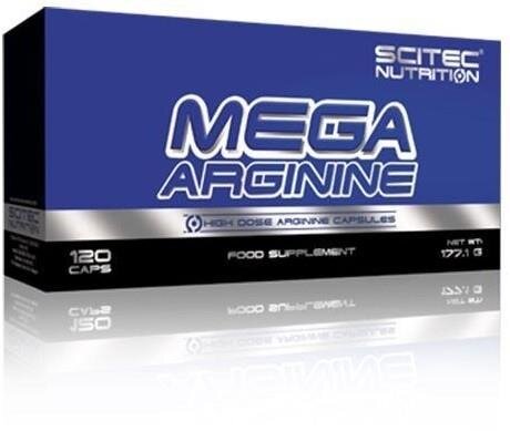 Амінокислота Scitec Nutrition Mega Arginine, 120 капсул