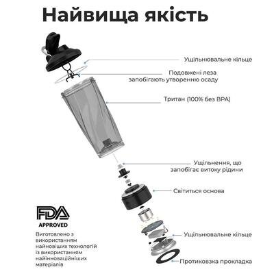 Шейкер VOLTRX Vortex Boost електричний Purple, 700 мл