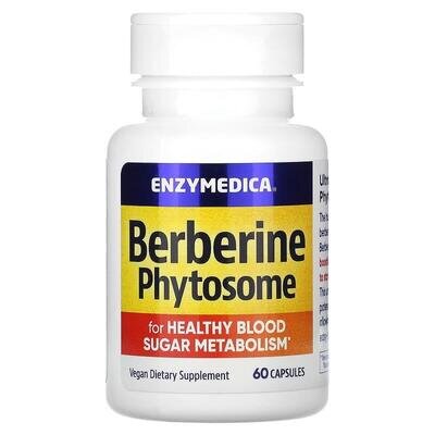 Берберинові фітосоми Enzymedica Berberine Phytosome, 60 капсул
