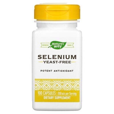 Селен Nature's Way Selenium 200 мкг, 100 капсул