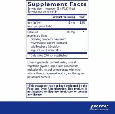 Залізо Pure Encapsulations Iron рідина, 120 мл