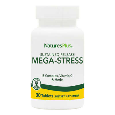 Комплекс для подолання стресу та підтримки енергії Nature's Plus Mega-Stress, 30 таблеток