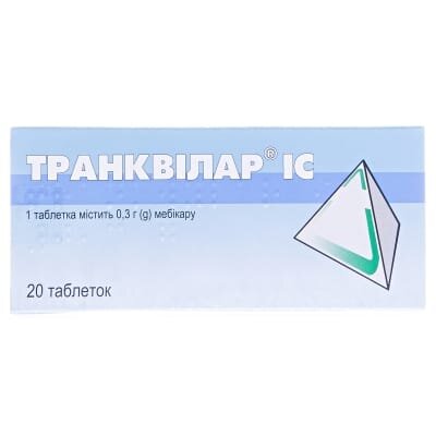 Транквілар IC таблетки по 0.3 г №20 (10х2)