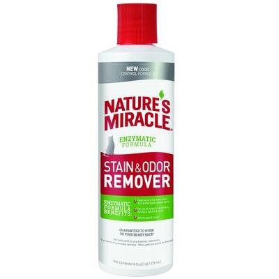 Засіб для котів 8in1 NM Cat Stain&Odor Remover Pour для усунення плям та запахів, 473 мл