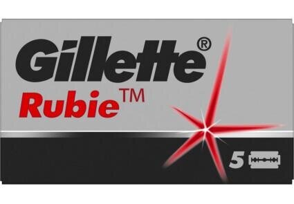 Леза Gillette Rubie двосторонні, 5 шт