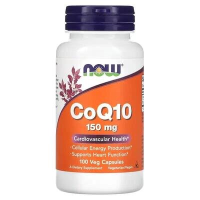 Коензим Q10 NOW CoQ10 150 мг вег. капсули №100