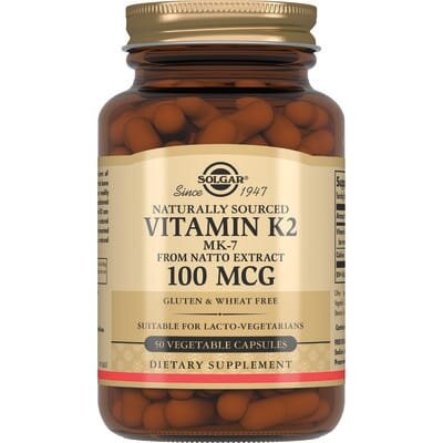 Вітамін К2 Solgar Vitamin K2 (MK-7) 100 мкг вег. капсули №50