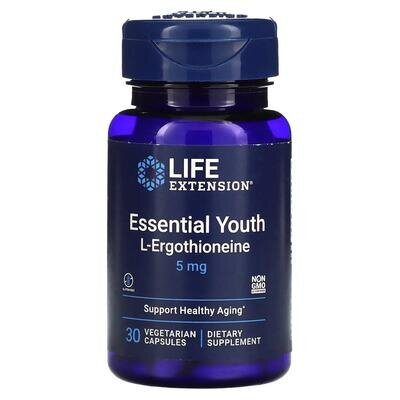 L-ерготіонеїн Life Extension Essential Youth L-Ergothioneine 5 мг, 30 вегетаріанських капсул